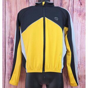Pearl Izumi Mens Cycling Jacket Yellow Black Full Zip Medium